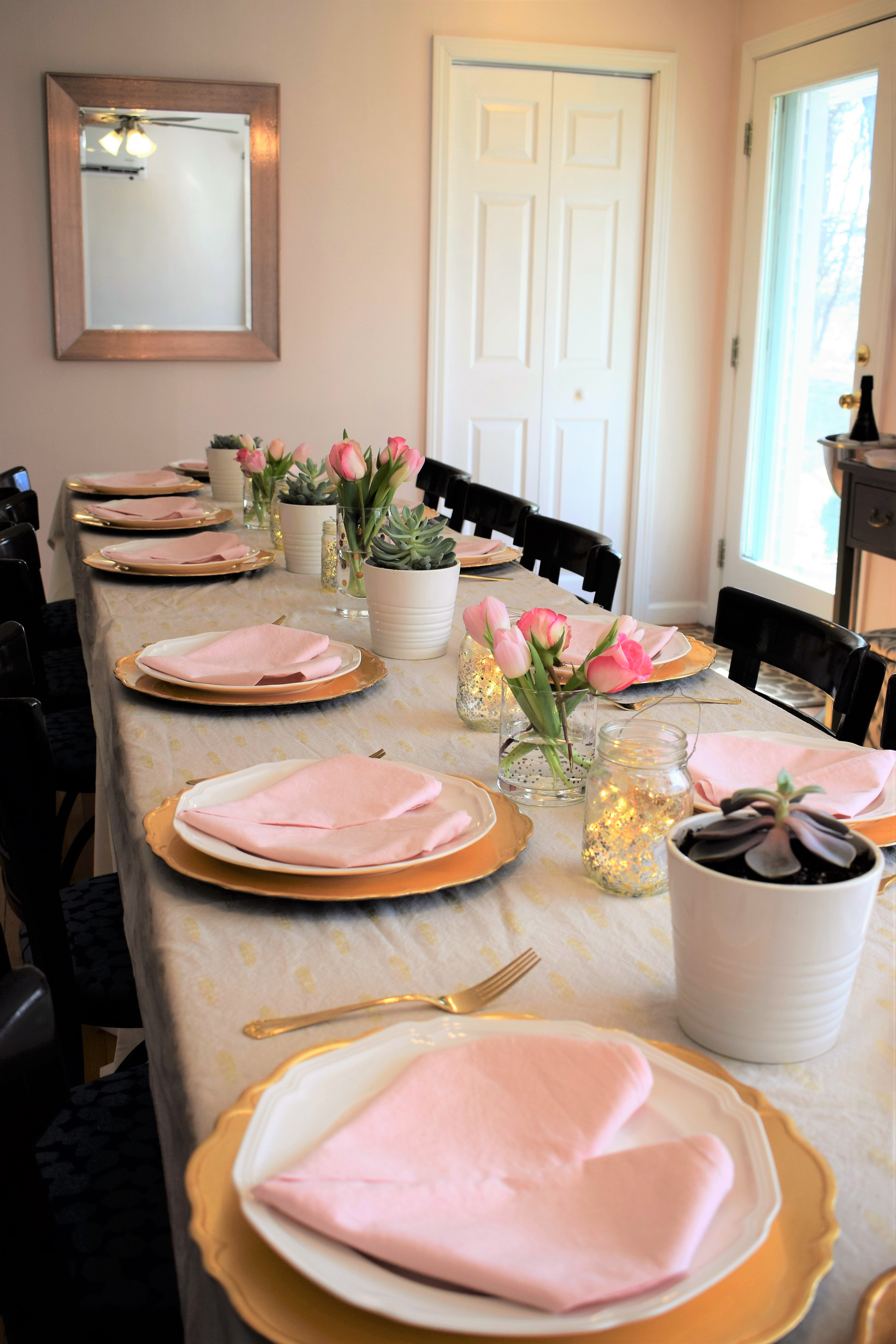 Galentine's Blush Pink Brunch Decorations   The Well Dressed Table
