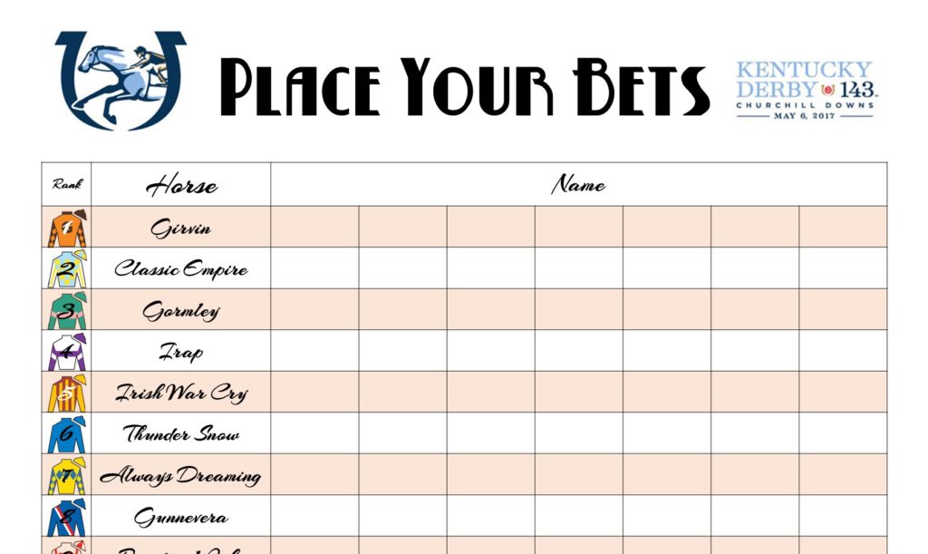 Free Kentucky Derby Printables The Well Dressed Table