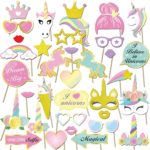 Pastel Rainbow Unicorn Party Props