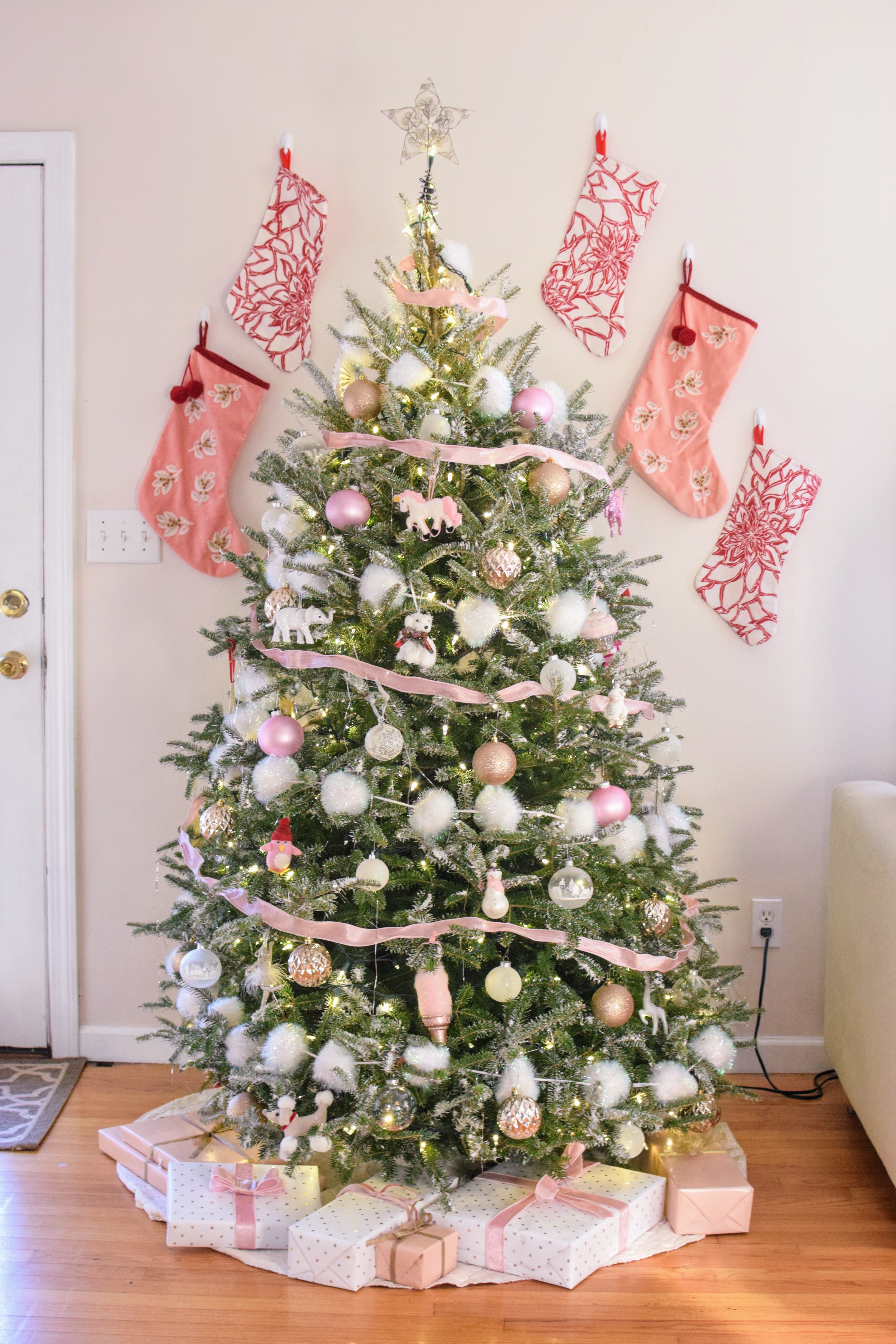 Pink Christmas Tree Decorations
